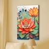 Abstract Colorful Lotus Canvas Wall Art 22 x 34 Inch
