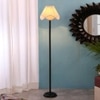 Jaime Black Cotton Shade Floor Lamp
