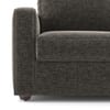Apollo Compact High Back 3 Seater Fabric Sofa in Smoke Colour