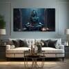 The Castle Decor Lord Shiva Wall Painting Wooden Framed 27x48 Inch (Style 8)