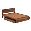 Simplicity Solid Woo Queen Size Drawer Storage Bed