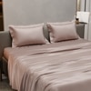 Stoa Paris Double Bedsheet with 2 Pillow Covers sheet with Cha Champagne