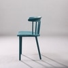 Kepler Brooks Aura Cafeteria Dining Chair in Teal Colour