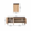 Trudo Modular Shoe Cabinet Combo with 12 Pair Seat Cabinet & 6 Pair Cabinet – Modular Shoe Storage Solution