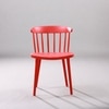 Kepler Brooks Aura Cafeteria Dining Chair in Red Colour