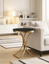 Urban Metal Side Table in Gold Colour