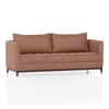 Florence Premium 3 Seater Fabric Sofa in Mocha Mouse Velvet Colour
