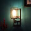 Eliante Modern Wall Lights Mild Steel & Glass Material Brown & Champaign Finish