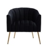 Jella Fabric Accent Chair in Black Colour