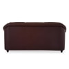 Berry 3 Seater Leatherette Sole in Cocoa Brown Colour