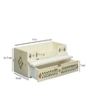D'Dass White Wooden Shelf Style Temple For Pooja In Home and Office
