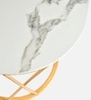 Opulent Metal Side Table in Gold Colour