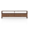 Tavo Solid Wood and Toronto TV Unit In Antique Amber Finish