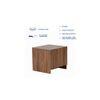 Yuko Engineered Wood Bedside Table with One Drawer in Columbia Walnut Finish