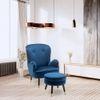 Epperly Chair With Ottoman Blue