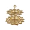 Wall 9 Tealight Holder In Gold Colour