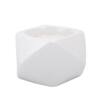 White Nordic style Geometric designed Candle Holder in White Colour