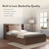 Scott Queen Size Box Storage Bed in Classic Walnut Finish