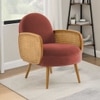 Holden Cane Accent Chair in Pink Colour