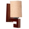 Devansh Solid Wood Electric Wall Light in Beige Colour with Beige Shade Count of 1 Light