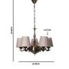 Devansh Wood Wall Mounted Lamp With Off-White Cotton Shade