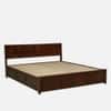 Induswood Box Storage Solid Wood Bed Queen Size in Tobacco Colour
