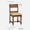 Rangrez Sheesham Wood 6 Seater Dining Set in Provincial Teak Finish with Cushioned Chairs