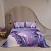 Stoa Paris Super King Size 100% Cotton Bedsheet with 2 Pillow Covers  Size Lavender Lilac
