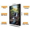 The Castle Decor Vastu Waterfall Wall Painting Framed Artwork 20x30 Inch
