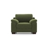 Esquel Essential 1 Seater Fabric Sofa In Moss Green