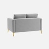 Arab Velvet 2 Seater Sofa Grey Color