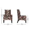 Lavanya Wing Back Chair in Multi Colour