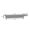 Moda Small Solid wood Wall Shelf In Amber Walnut