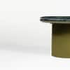 Ionix Marble Coffee Table In Green Pu Finish