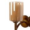 Eliante Alif Iron Wall Light With Glass In Gold Colour
