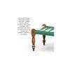 Hamilton Sheesham Wood Maachi Bench Set With 2 Stools In Green & White Rope Canning