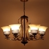 Eliante S-322-6Lp Mild Steel 6-Light Chandelier, Modern Ceiling Lighting Fixture