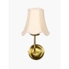 Devansh Gold Wall Mounted Lamp With Off-White Cotton Shade