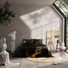 Stoa Paris 300TC UltrSatin Super King Bedsheet with 2 Pillow Covers Satin Super Dark Gold