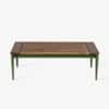 Chalet Teak Wood Coffee Table in Olive Green Colour