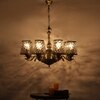 Devansh Gold Antique Wall Mounted Lamp With Beige Jute Shade