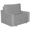 Step Pull Out Sofa cum Bed in Grey Colour