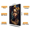 The Castle Decor Abstract African Woman Wall Art Framed Painting 20x30 Inch