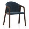 Dorothy Fabric Accent Chair In Blue Colour