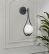 Birds Single Light Wall Fitting In Black  Finish With Opal Frosted White Glass