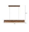 Sirius 48 Brown Solid Wood Cluster Hanging Light