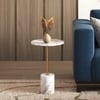 Ciro Toronto Side Table in Gold Finish