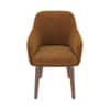 Rochelle Lounge Chair in Ochre Velvet Colour