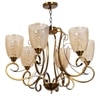 Eliante Chandelier, 6-Light Mild Steel Hanging Ceiling Fixture, Modern Lighting For Living Room Or Dining Room