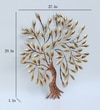 W-Peach Abstract Metal Wall Decor in Multicolor Set of 1